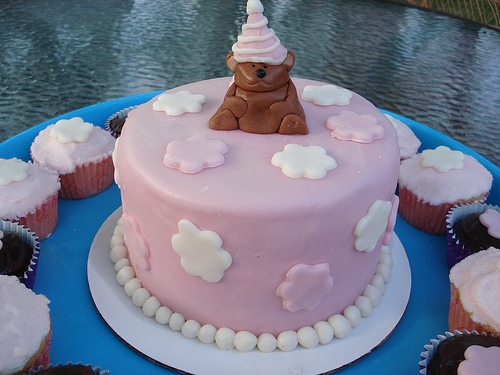 marshmallow fondant bear