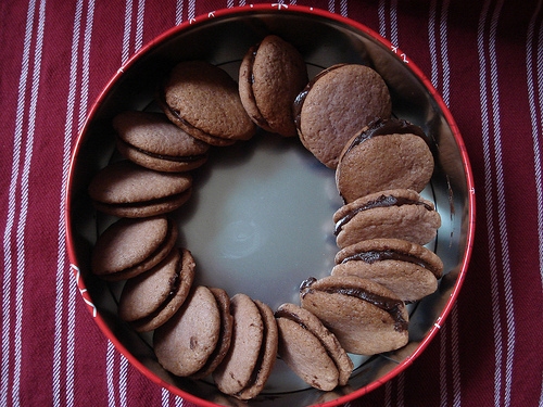 Raspberry Truffle Cookies