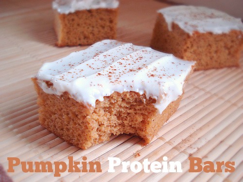 pumpkin protein bars