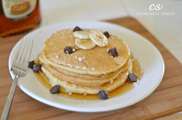 banana chocolate chip pancakes recipe