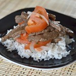 Steak with Tomato and Onions