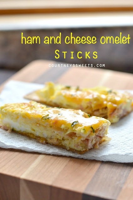 ham and cheese omelet sticks