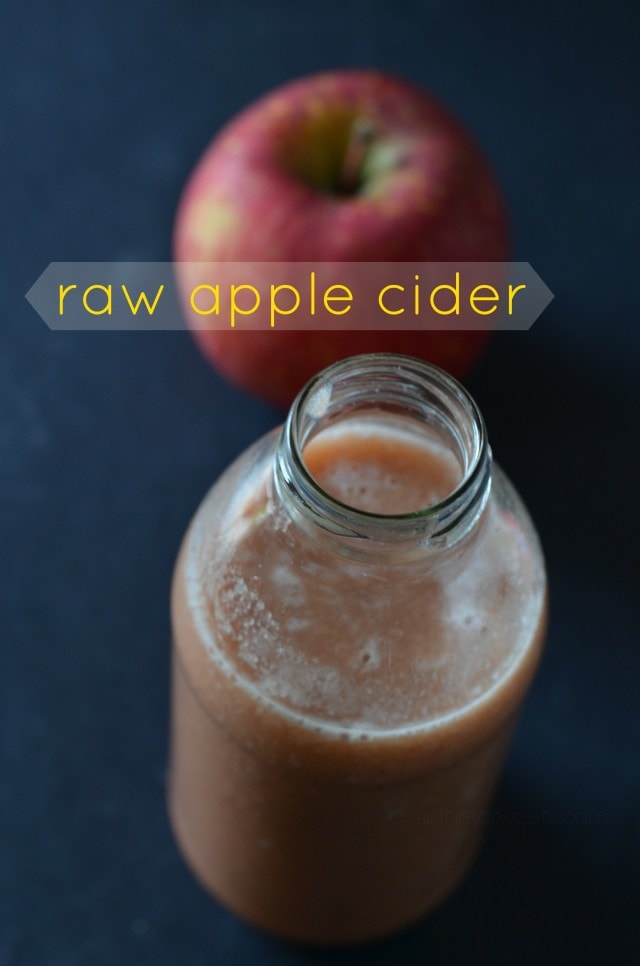 raw apple cider
