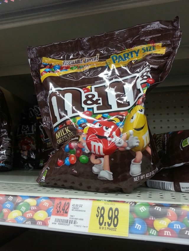 m&m party size