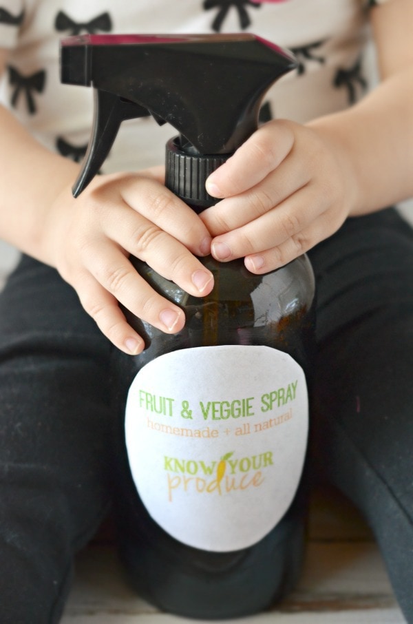 homemade fruit and veggie spray