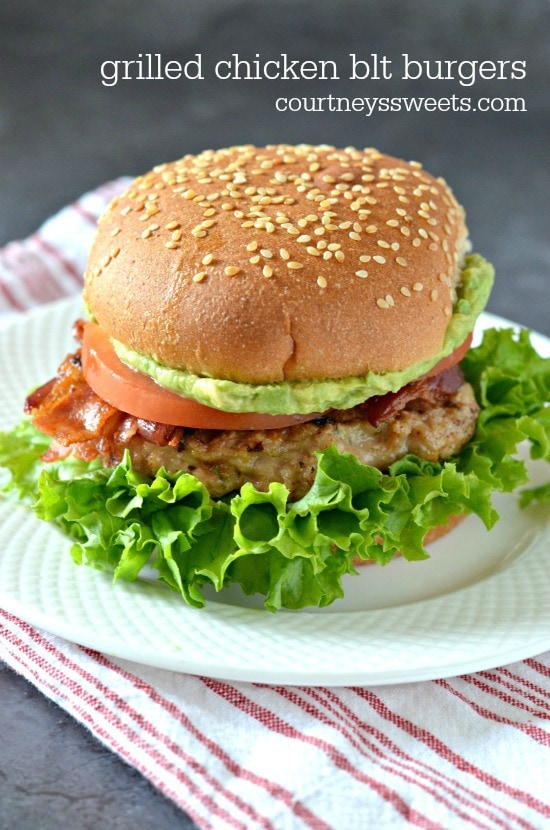 Grilled Chicken BLT Burgers