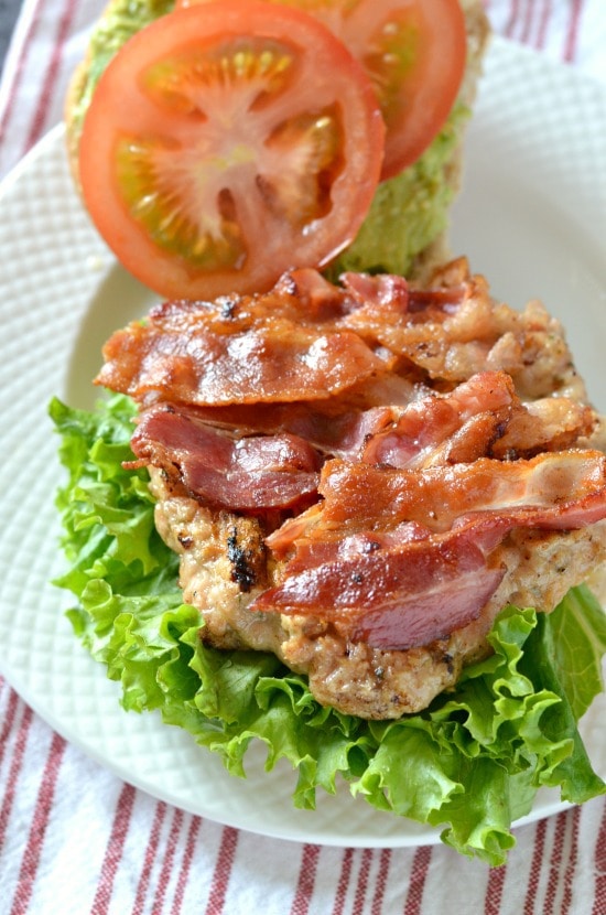 Grilled Chicken BLT Burgers