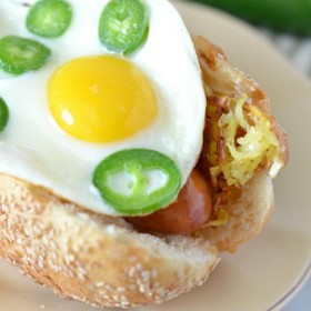 Jalapeno Sausage Breakfast Sandwich Sausage Recipes #StartYourGrill #shop