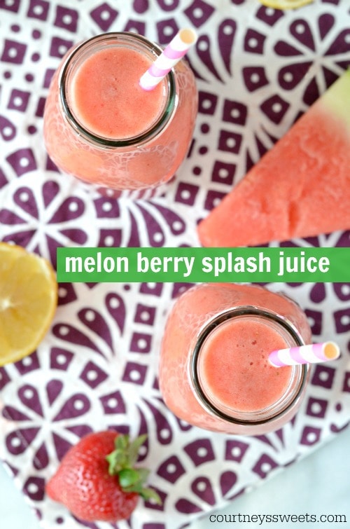 Melon Berry Splash Juice Recipe