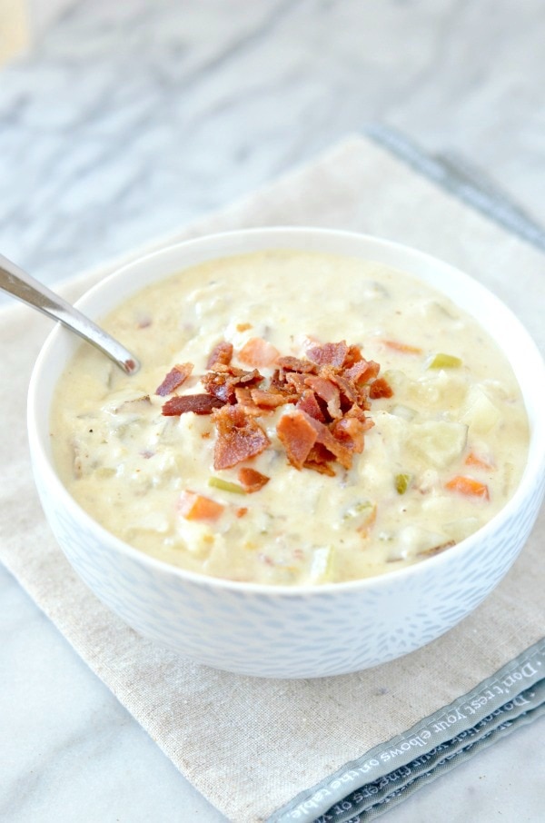 New England Clam Chowder Recipe with Flounder