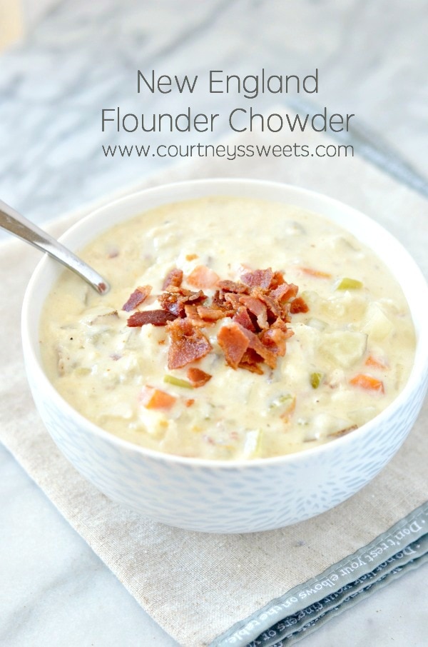 New England Clam Chowder Recipe with Flounder