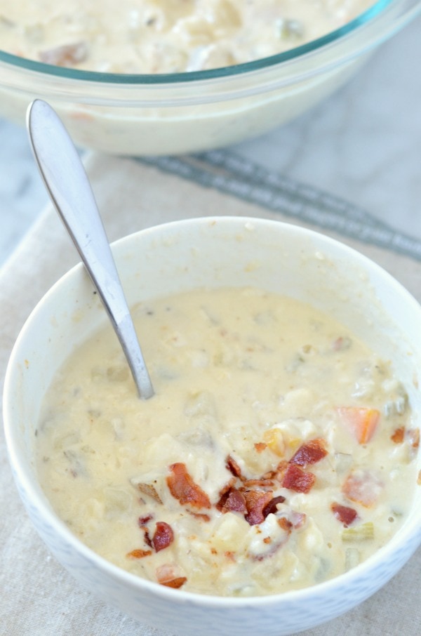 New England Clam Chowder Recipe with Flounder