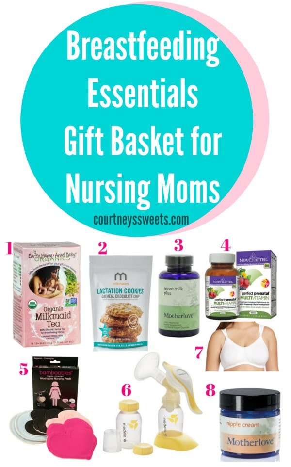Breastfeeding Essentials Gift Basket for Nursing Moms - Courtney's