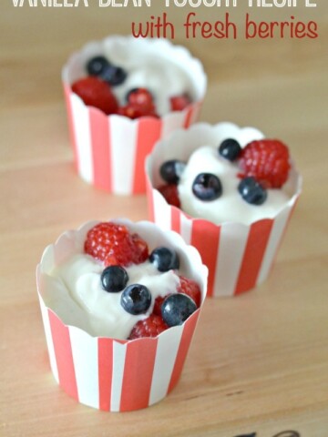 Vanilla Bean Yogurt Recipe with Fresh Berries