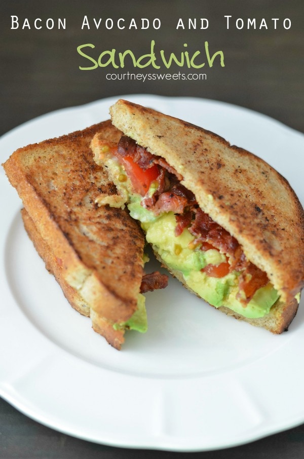 Bacon Avocado and Tomato Sandwiches BLT Avocado Sandwich