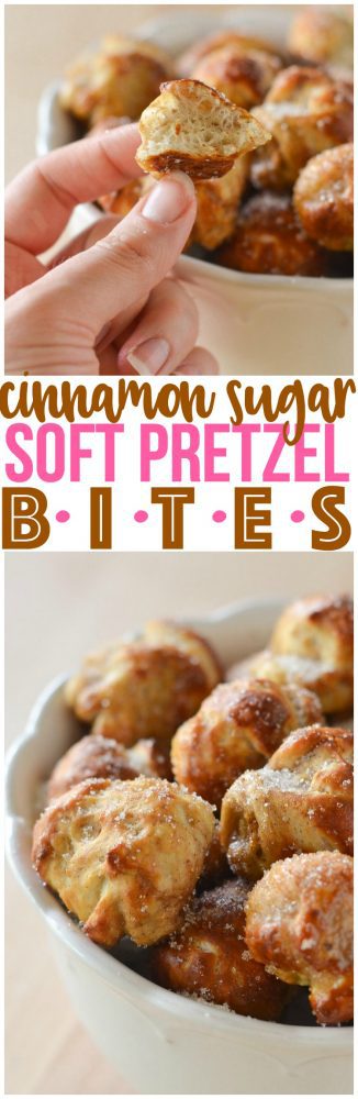 Cinnamon Sugar Soft Pretzel Bites Courtney S Sweets