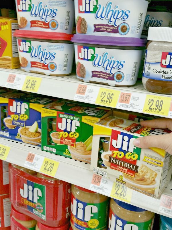 Snacking on the go with Jif and Smuckers Peanut Butter 