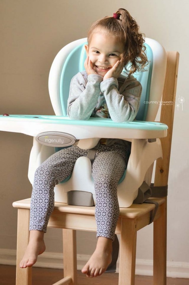 Homemade Maple Yogurt Recipe My Toddler made in her Ingenuity Trio 3-in-1 SmartClean High Chair