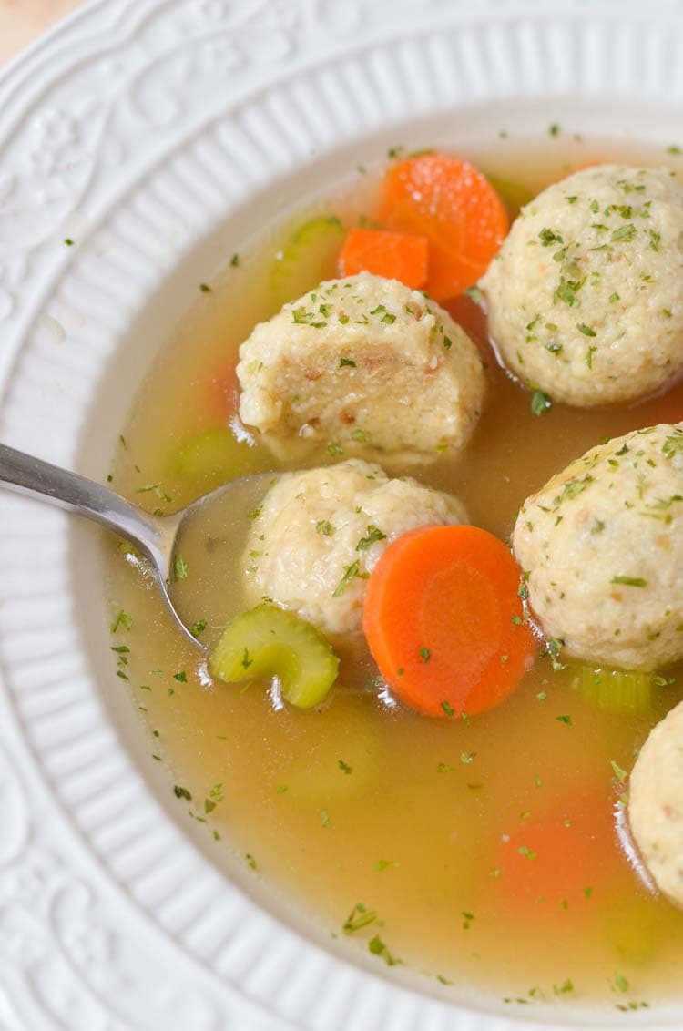 Vegetarian Matzo Ball Soup - Courtney's Sweets