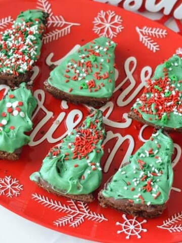 Christmas Tree Holiday Brownies