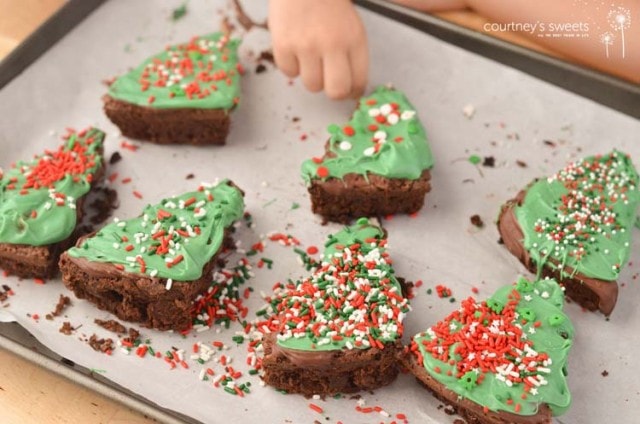 Christmas Tree Holiday Brownies