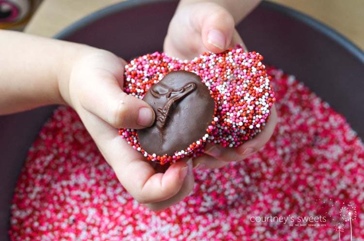 Homemade Chocolate Nonpareils - Super fun, easy and delicious candy recipe