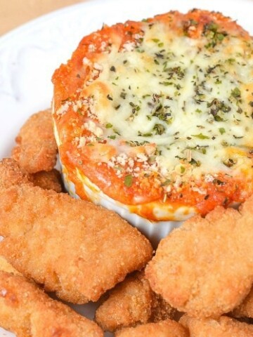 Parmesan Chicken Nugget Dip - a fun and delicious recipe for your chicken nuggets on Mini Chef Mondays