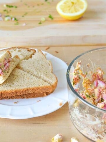 Egg Sandwich Recipe using leftover naturally dyed eggs!