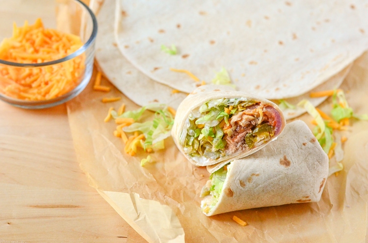 easy chicken burritos