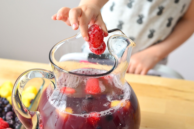 Fruit Punch Recipe - perfect for kids. Refreshing drink recipe using all fruit juices and water, not from concentrate! 