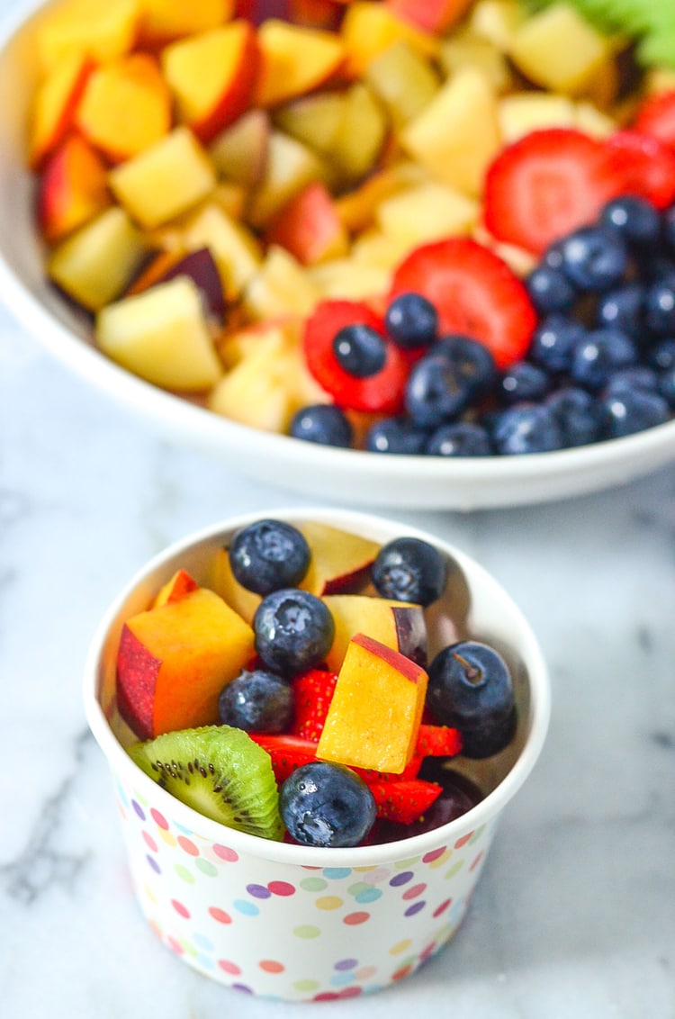 Best Fruit Salad Recipe for Kids - Make the best fruit salad for kids today! We will show you tips and tricks to getting kids to enjoy and eat fresh fruit more often.