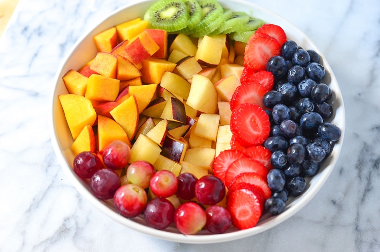 Best Fruit Salad Recipe for Kids - Make the best fruit salad for kids today! We will show you tips and tricks to getting kids to enjoy and eat fresh fruit more often.