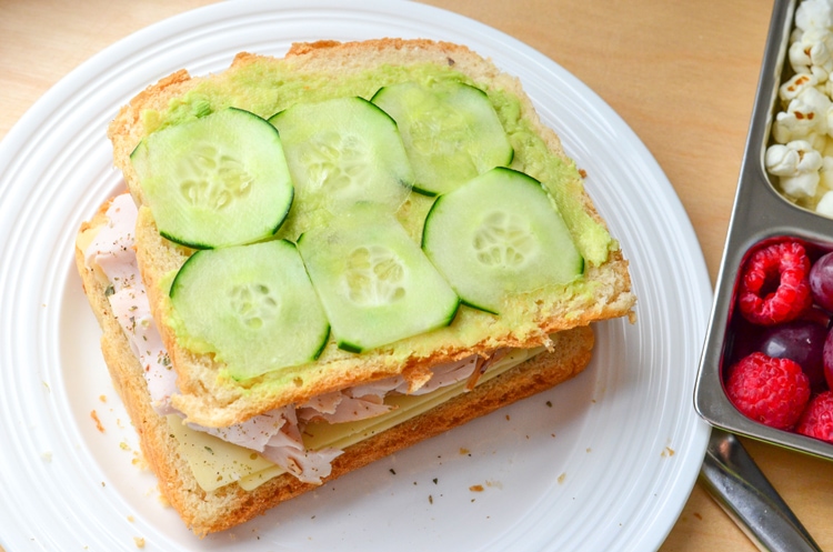 Turkey Cucumber Sandwich