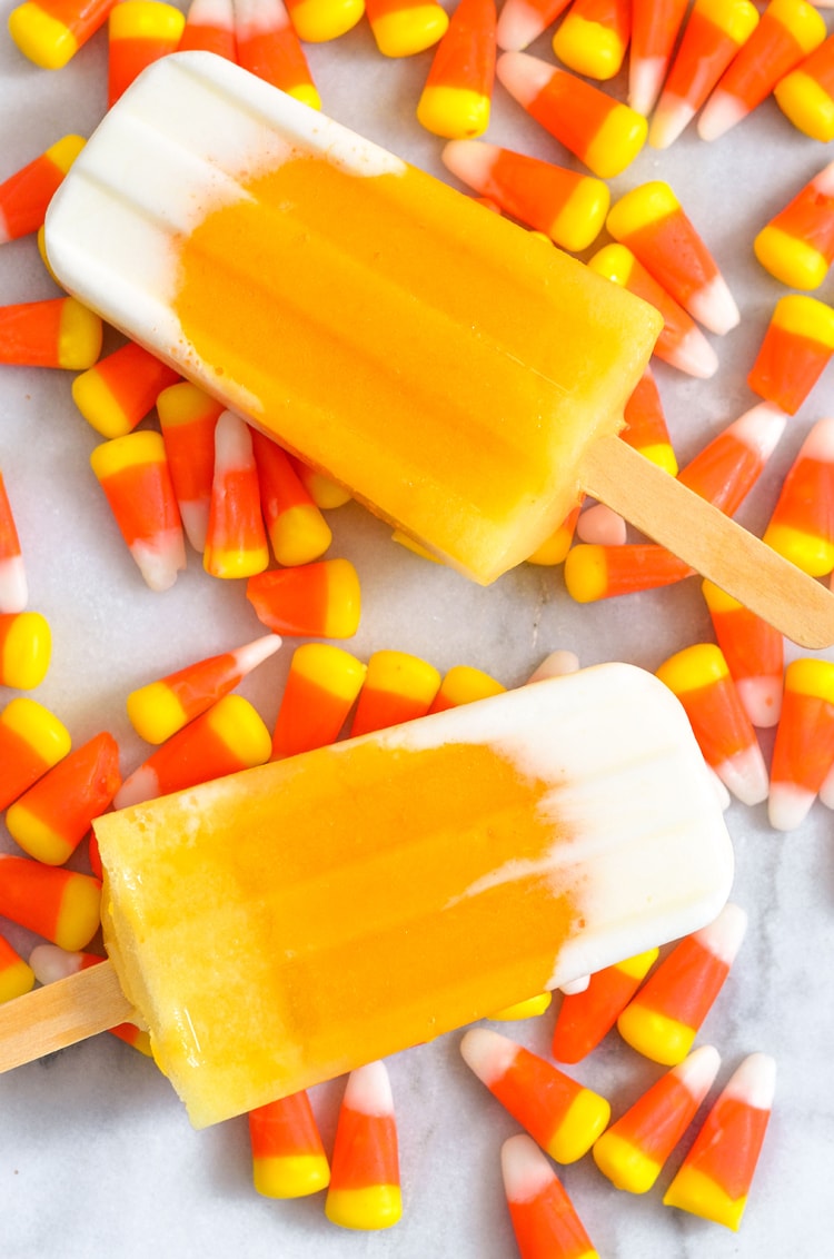 how to make candy corn popsicles