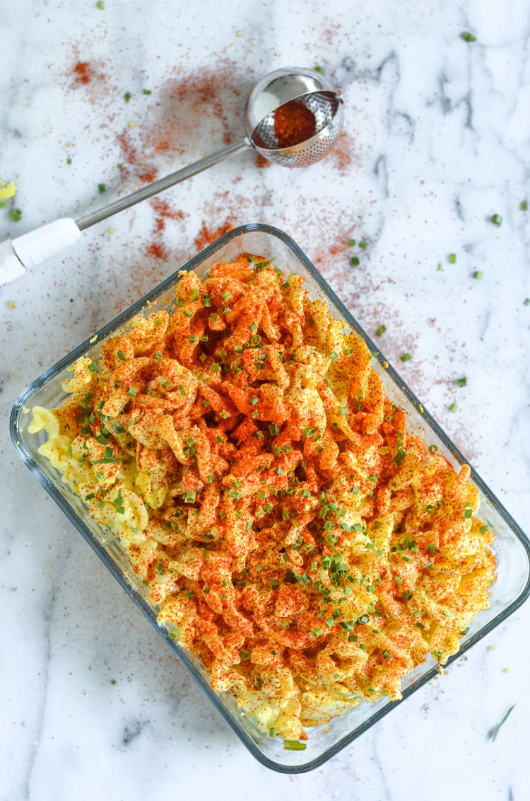 deviled egg macaroni salad