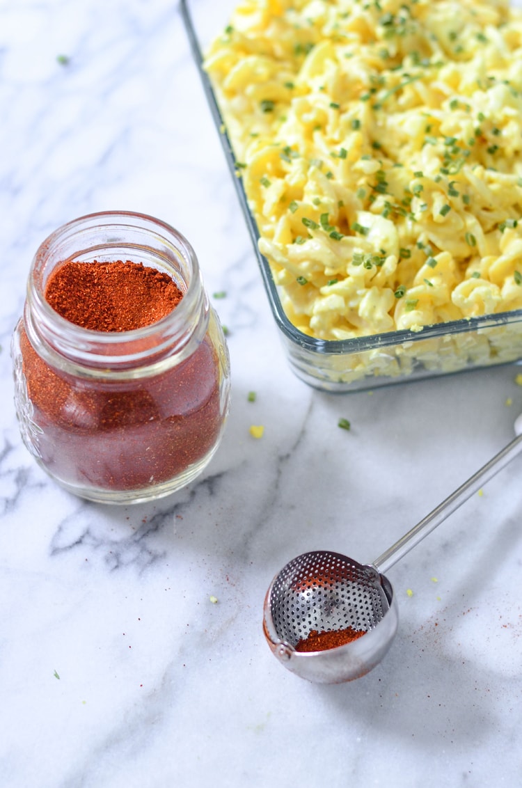 paprika deviled eggs pasta salad