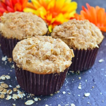 Our Apple Streusel Muffins with Applesauce are moist, packed with flavor, and a tasty recipe to pair with breakfast. Make your favorite delicious and flavorful fall desserts healthier by using applesauce instead of oil and butter.