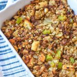 Enjoy our Easy Sausage stuffing along side your favorite Thanksgiving recipes this holiday season.