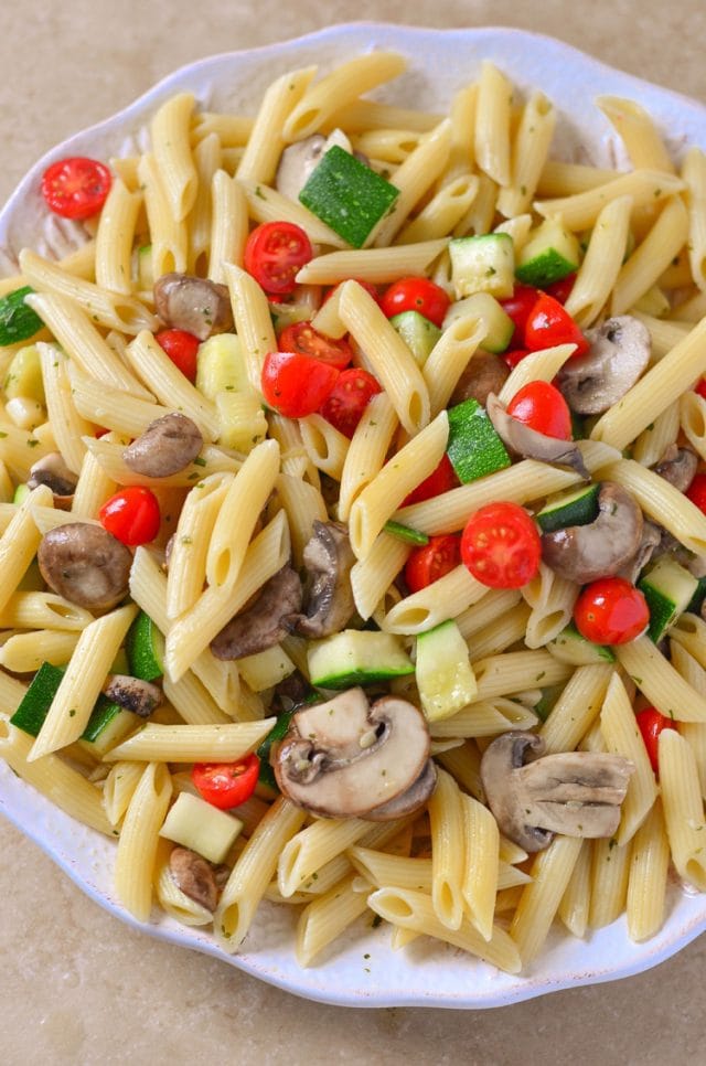 Easy Vegetarian Penne Pasta Recipe - Courtney's Sweets