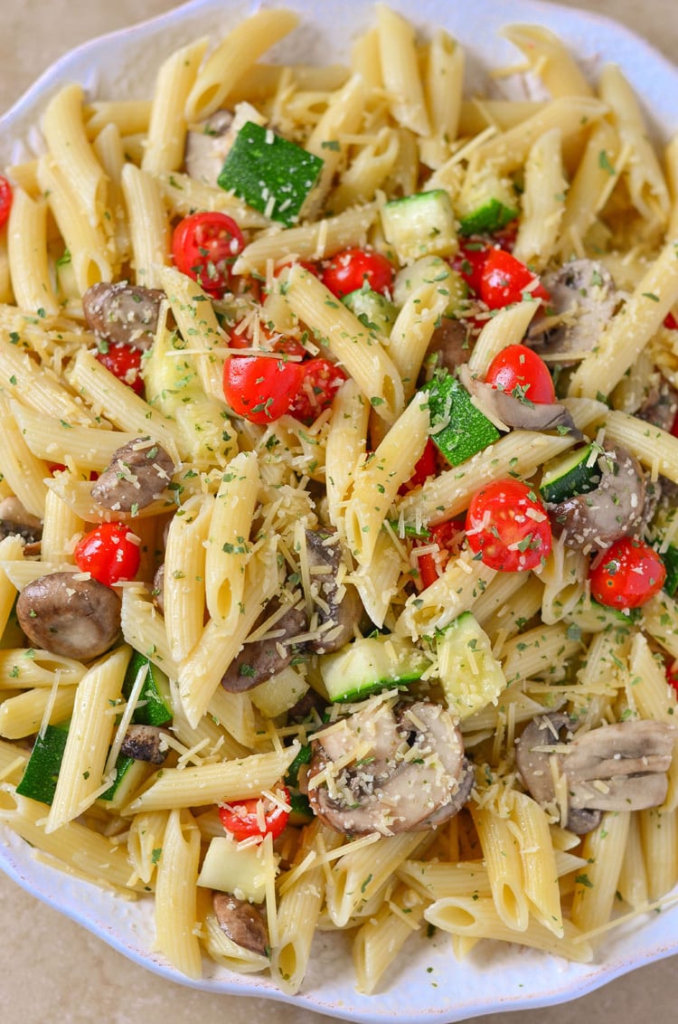 Easy Vegetarian Penne Pasta Recipe Courtney S Sweets
