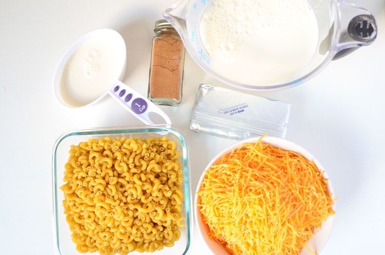 slow cooker mac and cheese ingredients