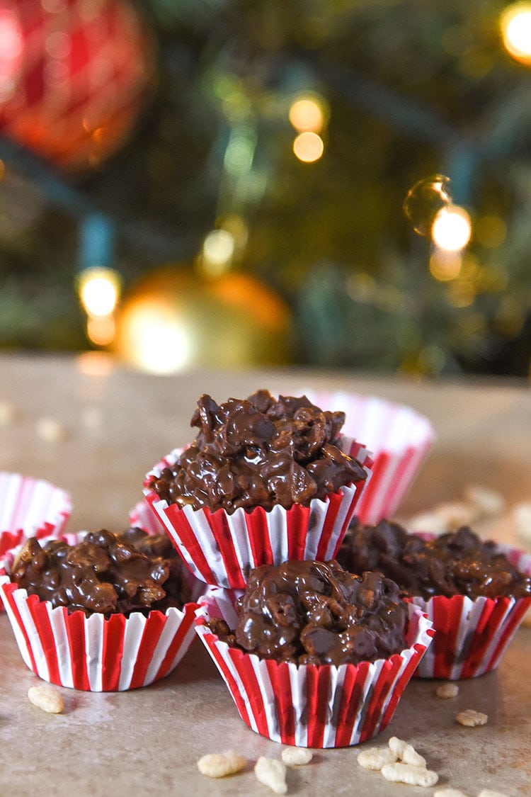 Chocolate Peanut Butter Balls Rice Krispies candy recipe