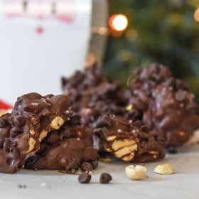 Make our chocolate peanut clusters recipe for the ultimate homemade candy! It's great for gift giving or just enjoying at home.