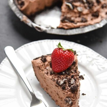 Try our no bake, easy chocolate mousse pie for a fun dessert for the whole family! If you love chocolate recipes, you'll love this pie with an OREO cookie crust!