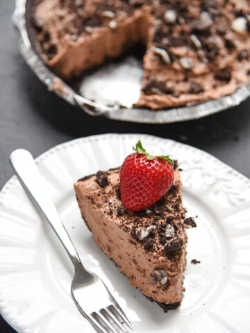 Try our no bake, easy chocolate mousse pie for a fun dessert for the whole family! If you love chocolate recipes, you'll love this pie with an OREO cookie crust!
