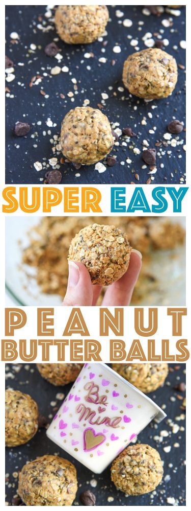 Easy Peanut Butter Balls are simple to make and packed with protein! Great quick and healthy snack for back to school.