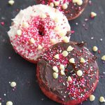 Mini Chef Mondays Easy Apple Donut Recipe for kids! Easy healthy snack using sprinkles for your favorite no bake holiday treats.