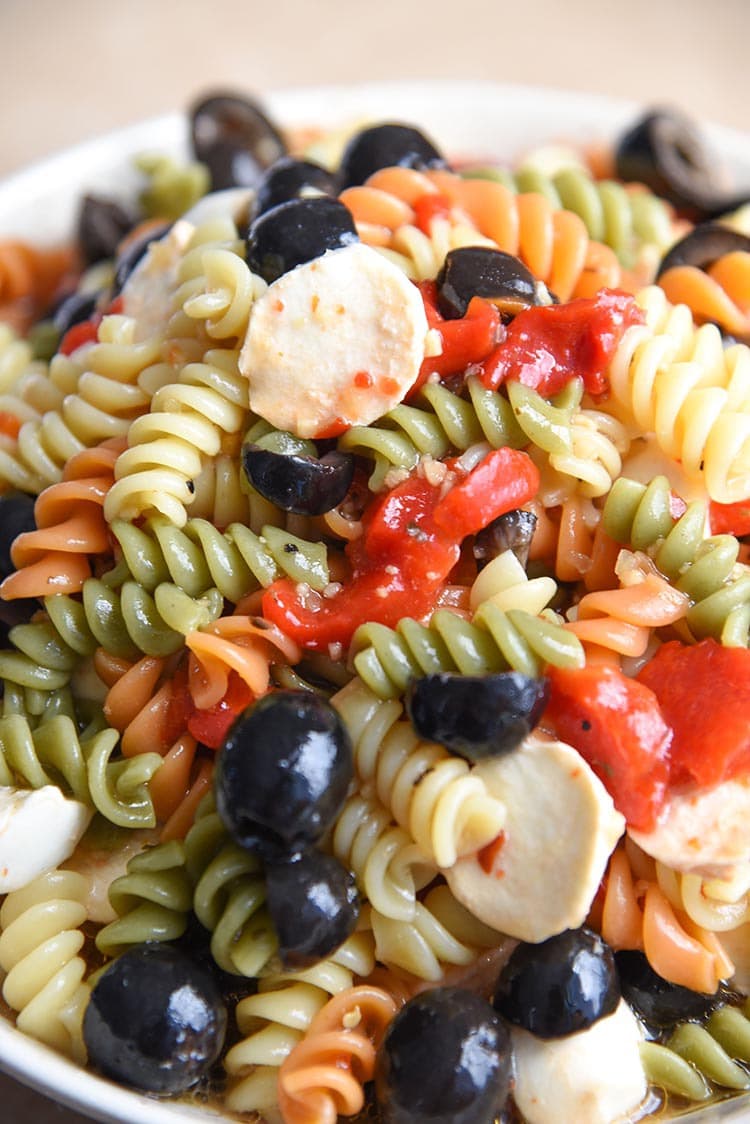 tri colored pasta salad recipe