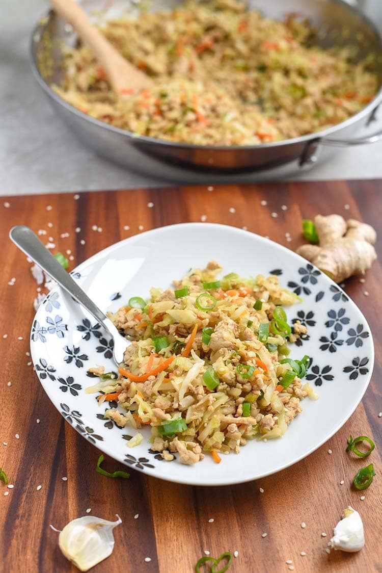 egg roll in a bowl