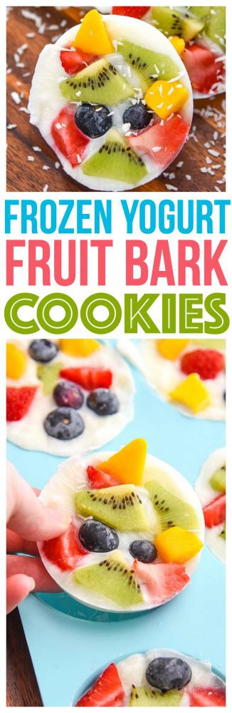 Frozen Yogurt Fruit Bark Mini Chef Mondays Recipe Whole Milk Yogurt, Organic Fresh Fruit, easy healthy snack Healthy Food Dessert Recipe